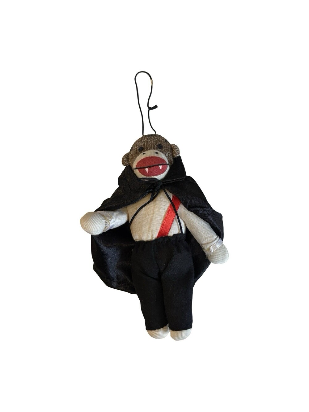 Sock Monkey Halloween Themed 5" Hanging Plush Dracula